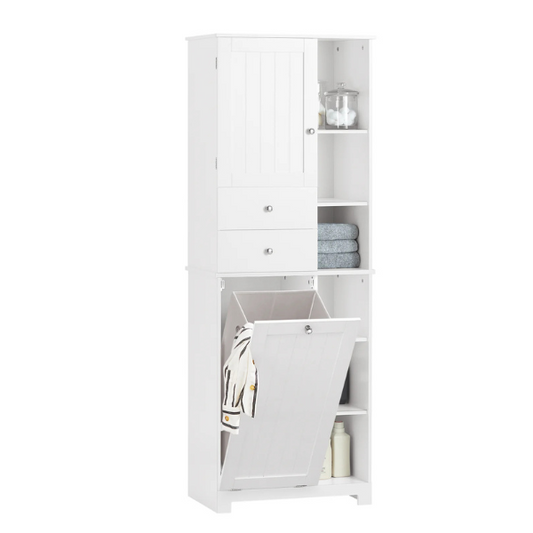 Meuble Colonne de Salle de Bain Placard Armoire Toilette Haute