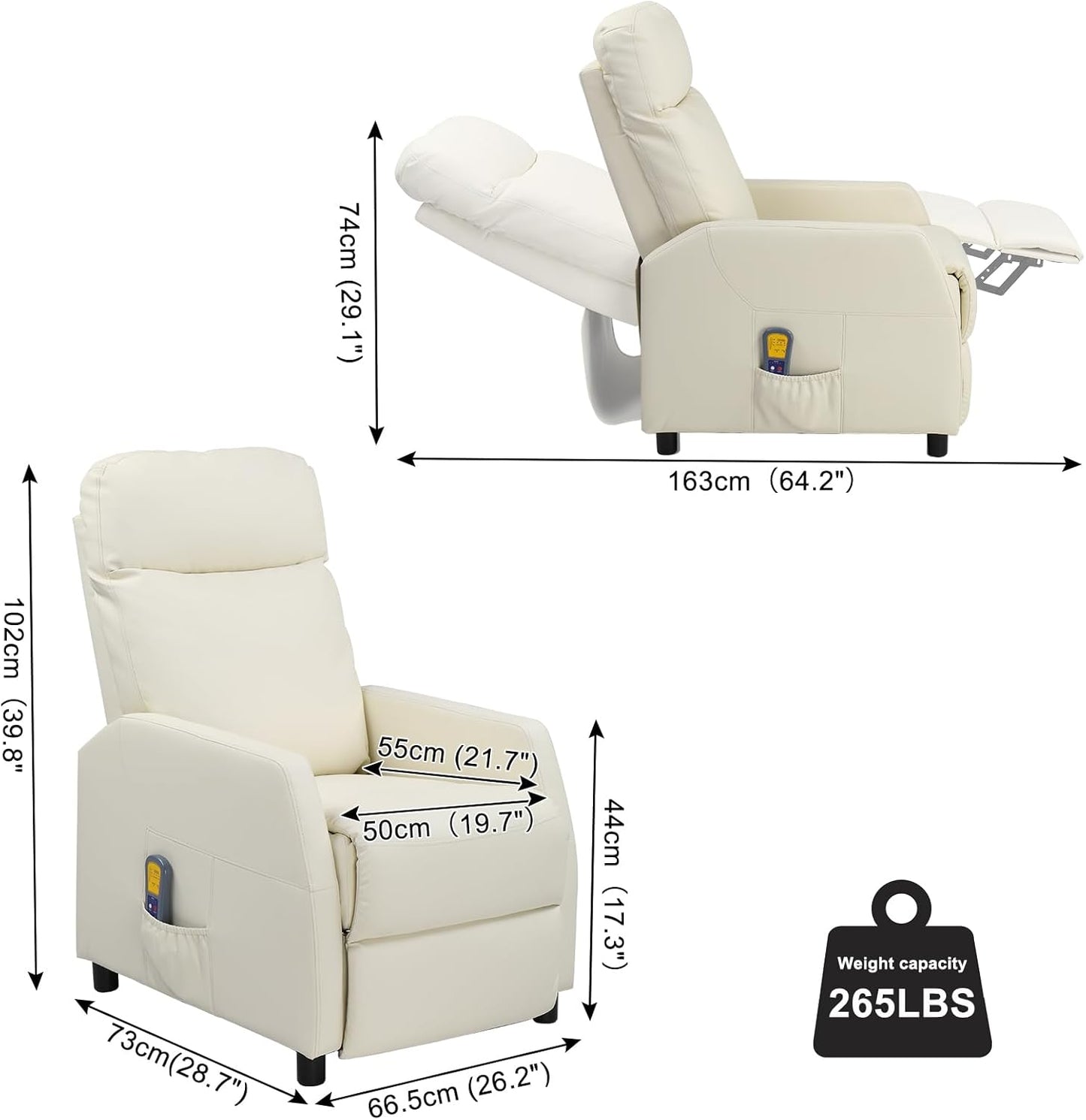 Fauteuil Relaxation Massage Inclinable