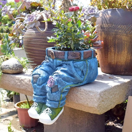 DenimVase - Pot de Fleurs Jean Innovant